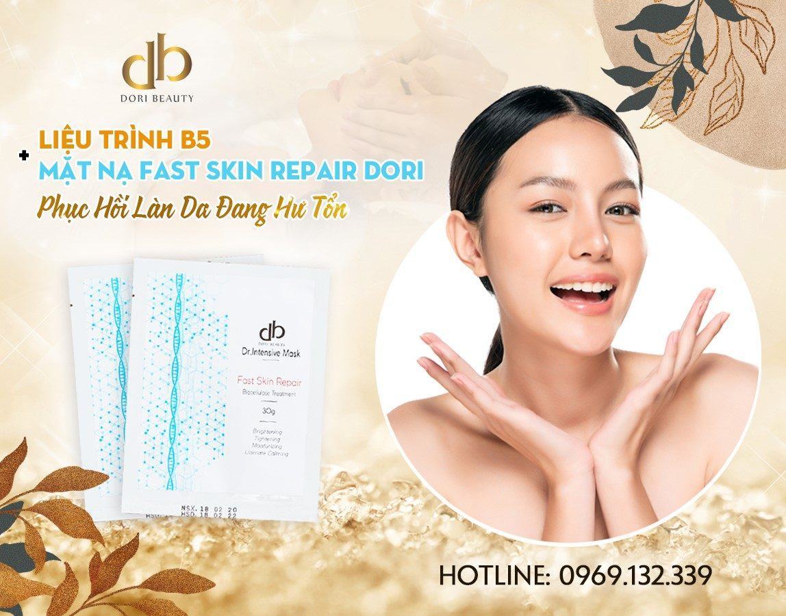 Liệu Trình B5 Với Mặt Nạ Fast Skin Repair DORI - Phục Hồi Làn Da Đang Hư Tổn