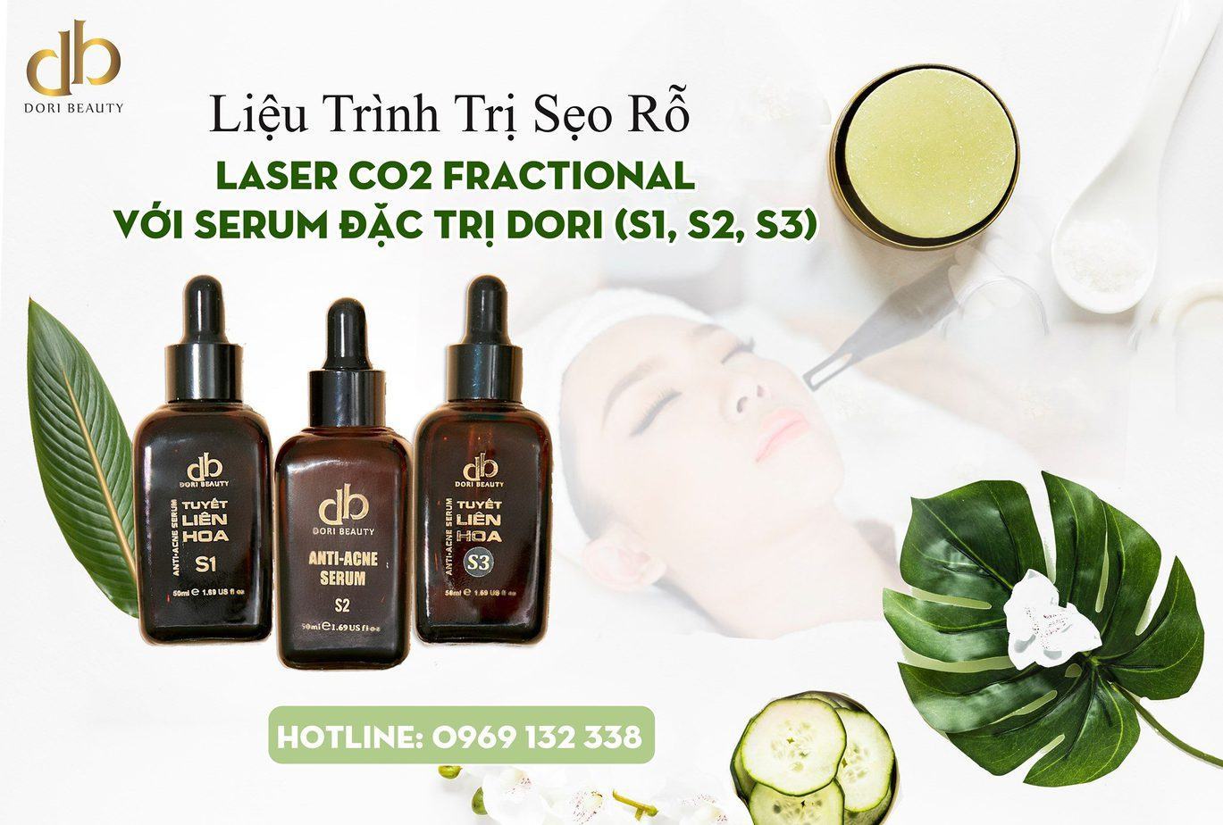 Liệu Trình Trị Sẹo Rỗ Laser CO2 Fractional và Tuyết Liên Hoa