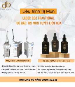 Liệu Trình Trị Mụn Laser CO2 Fractional Với Bộ Đặc Trị Mụn Tuyết Liên Hoa
