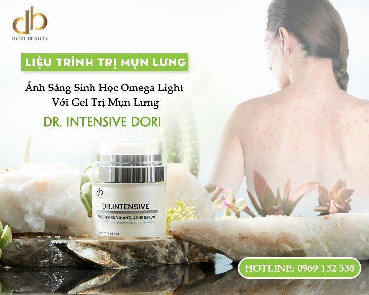 Liệu Trình Trị Mụn Lưng Ánh Sáng Sinh Học Omega Light Với Dr. Intensive DORI