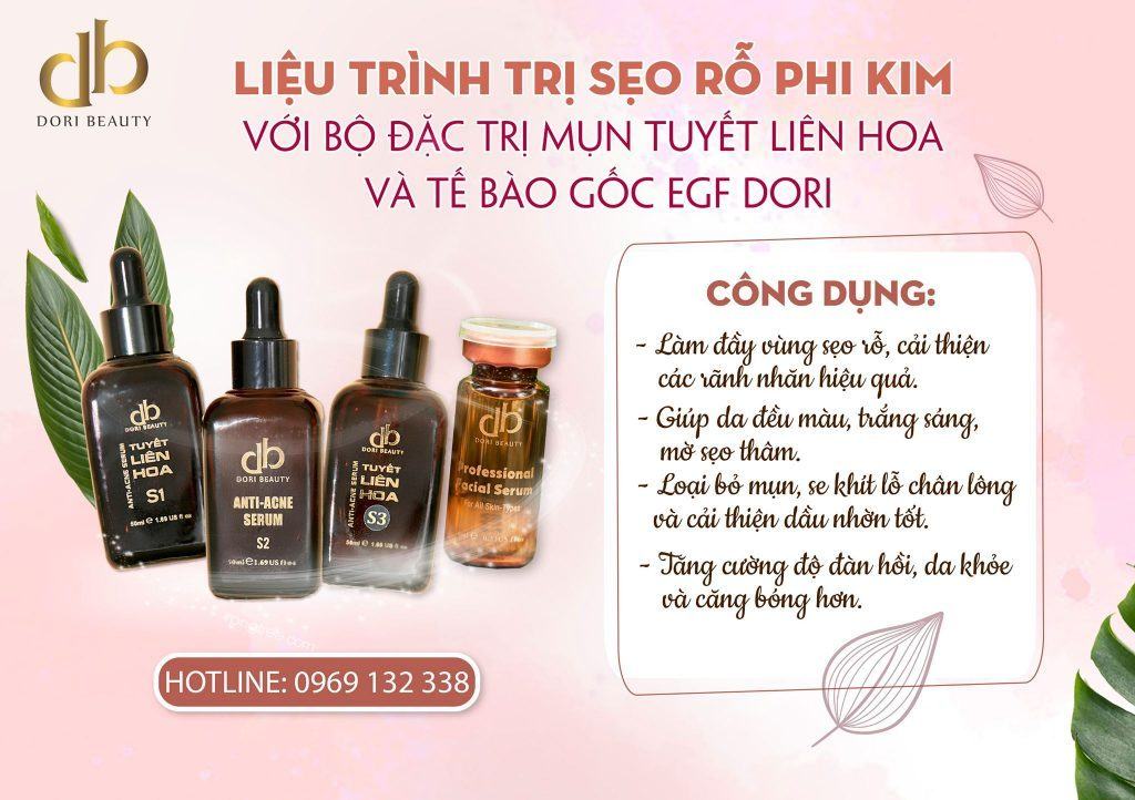 Liệu Trình Trị Sẹo Rỗ Phi Kim Với Tế Bào Gốc EGF DORI