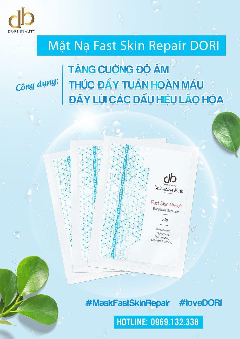 Công dụng, cách dùng mặt nạ Fast Skin Repair DORI hiệu quả