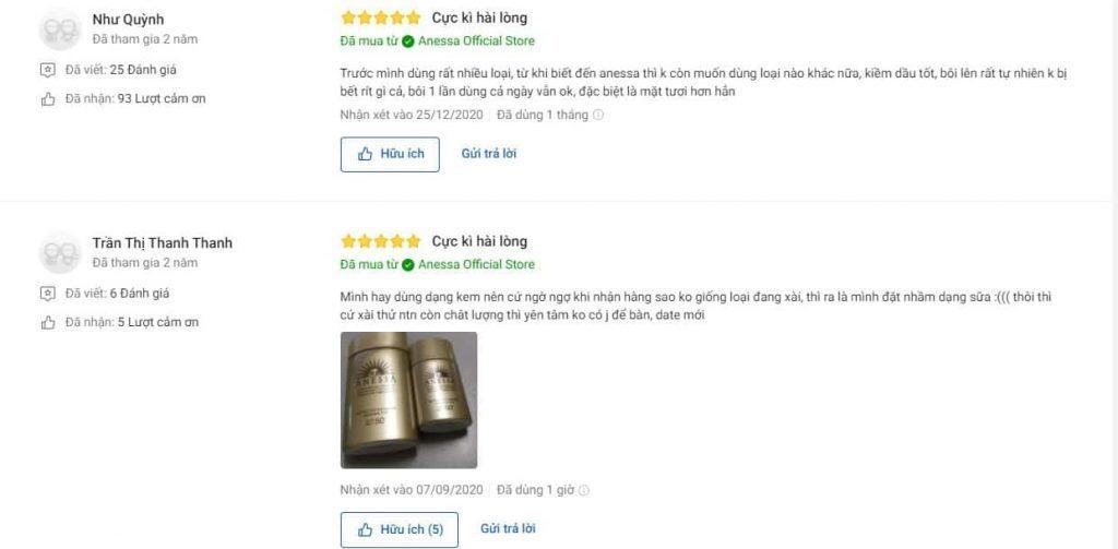 Đánh giá nên mua Anessa Gold Milk tại Tiki