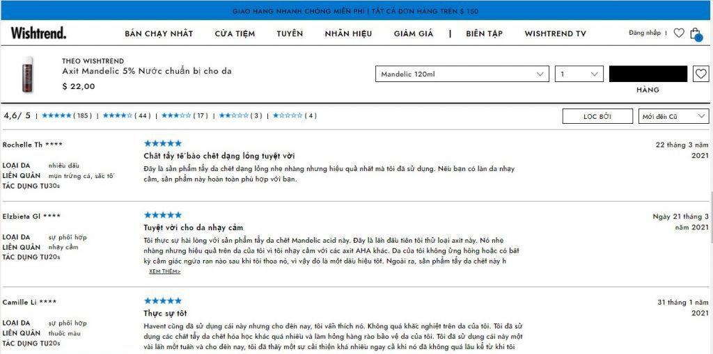 Dùng By Wishtrend Mandelic Acid có tốt không