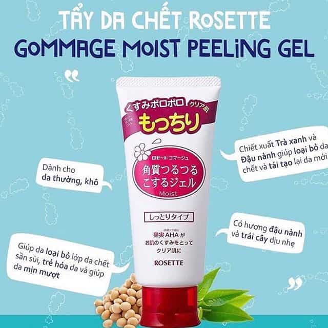 Review Tẩy Tế Bào Chết Da Khô Rosette Gommage Moist