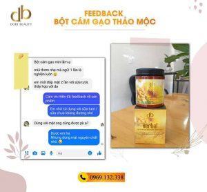 Phản hồi tốt của khách với Bột Cám Gạo Thiên Nhiên Dori