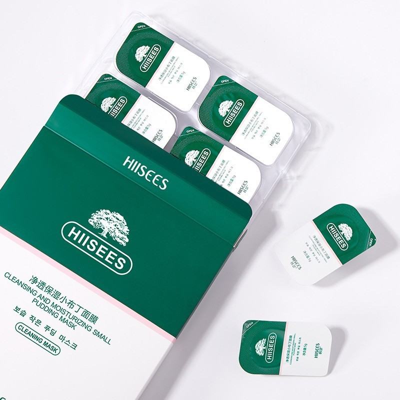 Mặt Nạ Đất Sét HIISEES Rau Má Trà Xanh Matcha