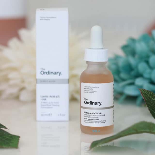 tinh chất trị mụn thâm The Ordinary Lactic Acid 10% + HA DORI có tốt không?