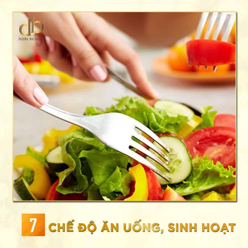 Chế độ ăn uống, sinh hoạt khoa học