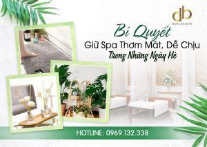 mẹo giữ spa luôn thơm mát trong ngày hè