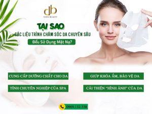 đắp mặt nạ trong các liệu trình chăm sóc da