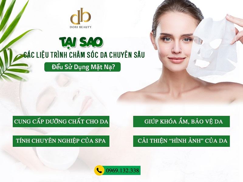 đắp mặt nạ trong các liệu trình chăm sóc da