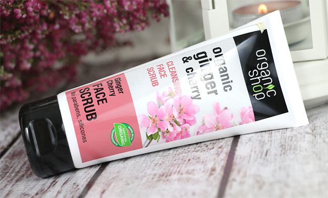 kem tẩy tế bào chết da mặt tywf gừng và hoa anh đào organic