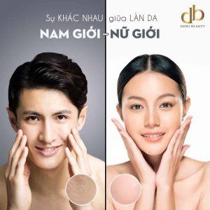 So sánh làn da nam giới và nữ giới khác nhau như thế nào