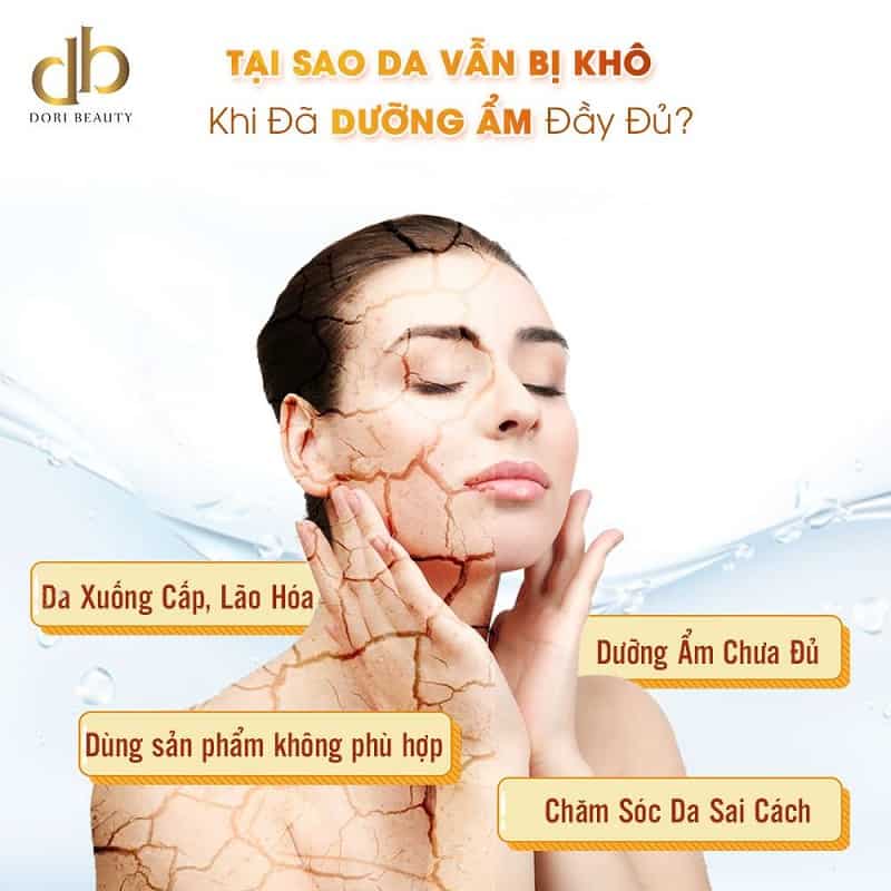 Vì Sao Dưỡng Ẩm Da Đầy Đủ Nhưng Da Vẫn Khô?