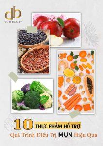 thực phẩm giúp hỗ trợ điều trị mụn