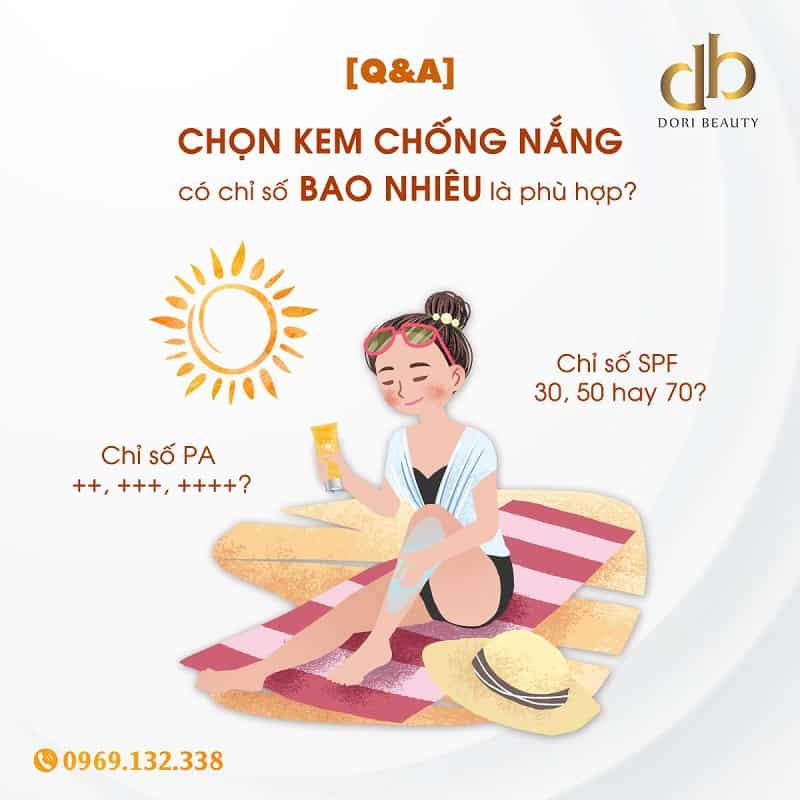 Chọn kem chống nắng có chỉ số bao nhiêu là phù hợp
