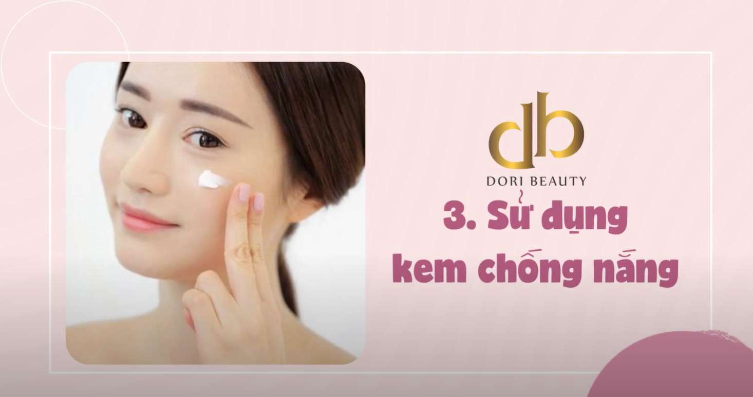 Sử dụng kem chống nắng mỗi ngày