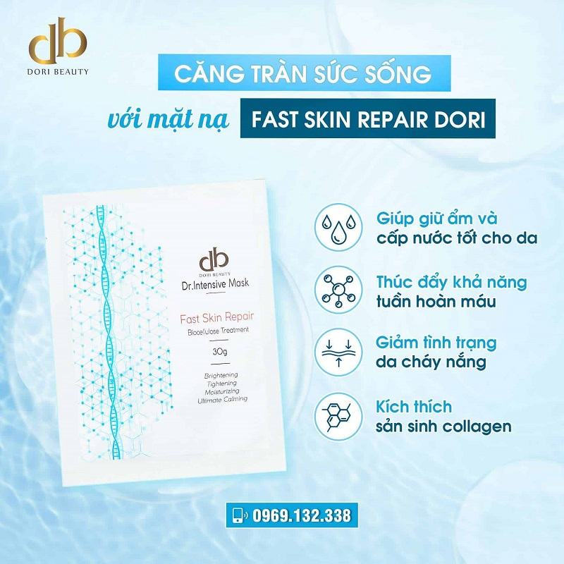 Chăm Da Rạng Rỡ Cùng Mặt Nạ Fast Skin Repair Dori
