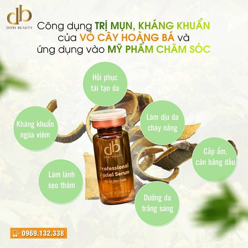 Vỏ Cây Hoàng Bá Trong Mỹ Phẩm Dori: Trị Mụn Hiệu Quả