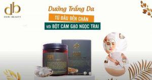 Dưỡng trắng da toàn thân với bột cám gạo ngọc trai