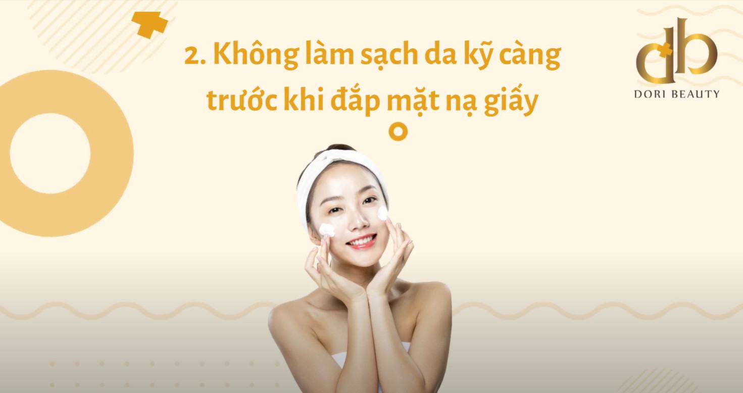 Không làm sạch da kỹ càng