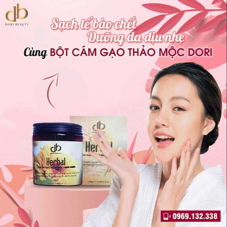 Dưỡng da dịu nhẹ cùng bột cám gạo