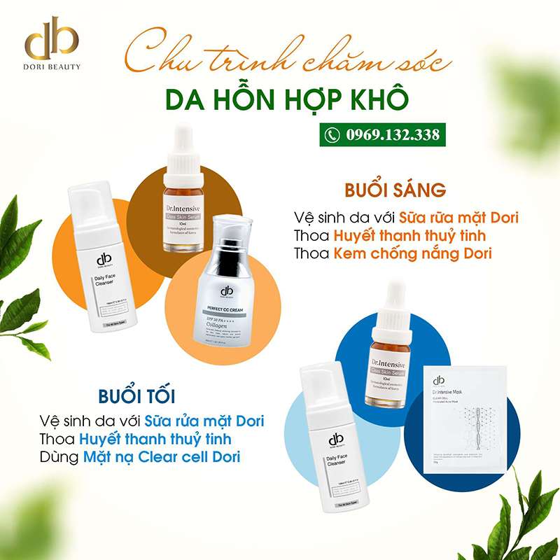 Trọn Bộ Bí Quyết Chăm Sóc Da Hỗn Hợp Khô