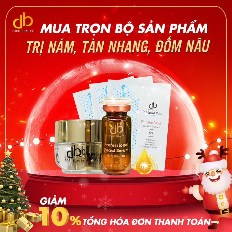 Combo trị nám tàn nhan đốm nâu