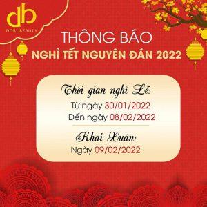 Lịch Nghỉ Tết Nguyên Đán 2022 - DORI BEAUTY