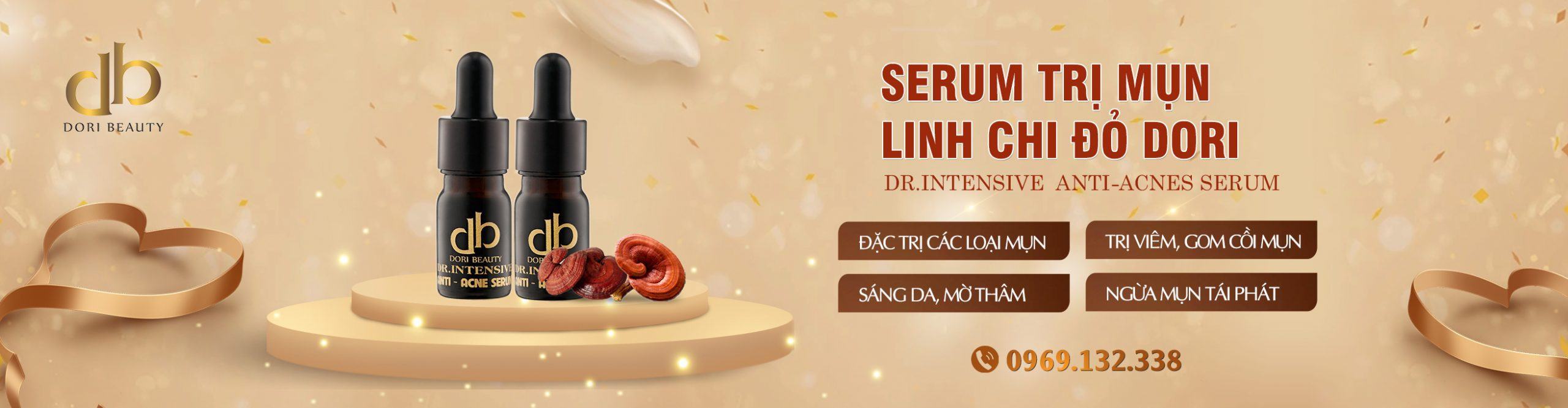 Công dụng Serum Trị Mụn Linh Chi Đỏ DORI