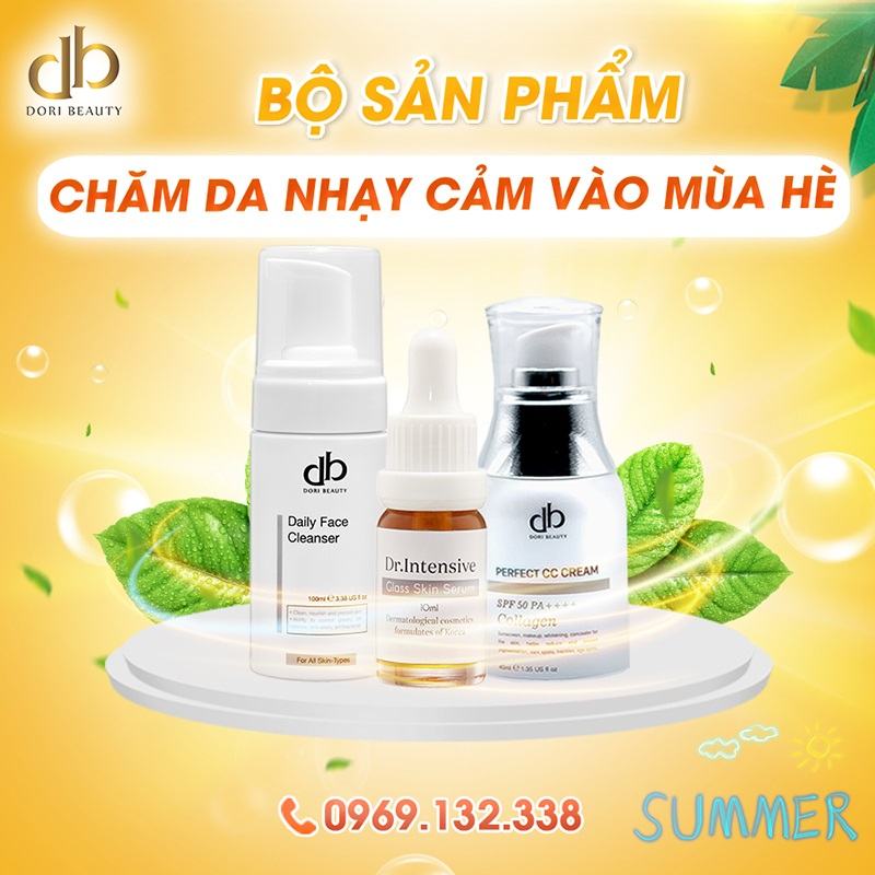 Chăm da nhạy cảm mùa hè.