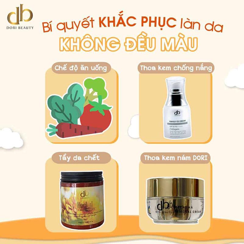 Cách Khắc Phục Làn Da Không Điều Màu