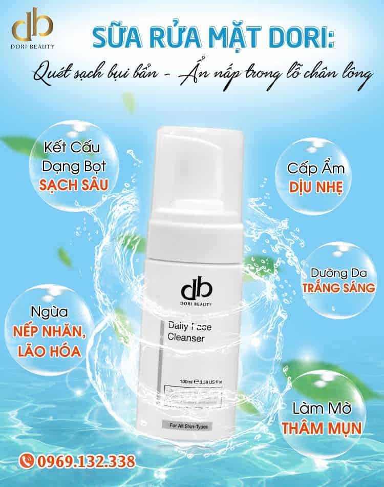 Sửa Rữa Mặt DORI: Quét Sạch Bụi Bẩn Hiệu Quả