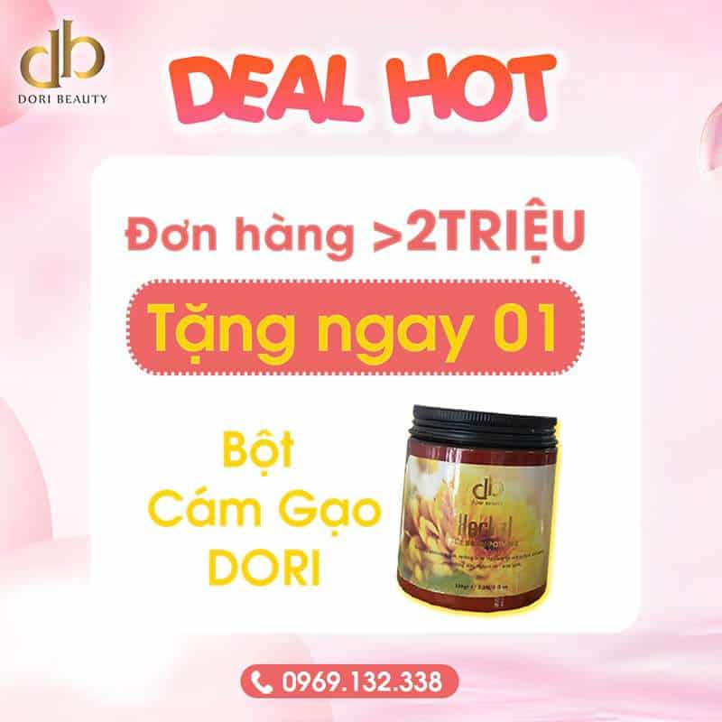 Đơn trên 2 TRIỆU => Tặng 1 BỘT CÁM GẠO DORI.