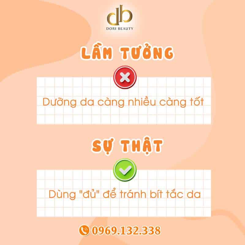 Dưỡng da càng nhiều càng tốt