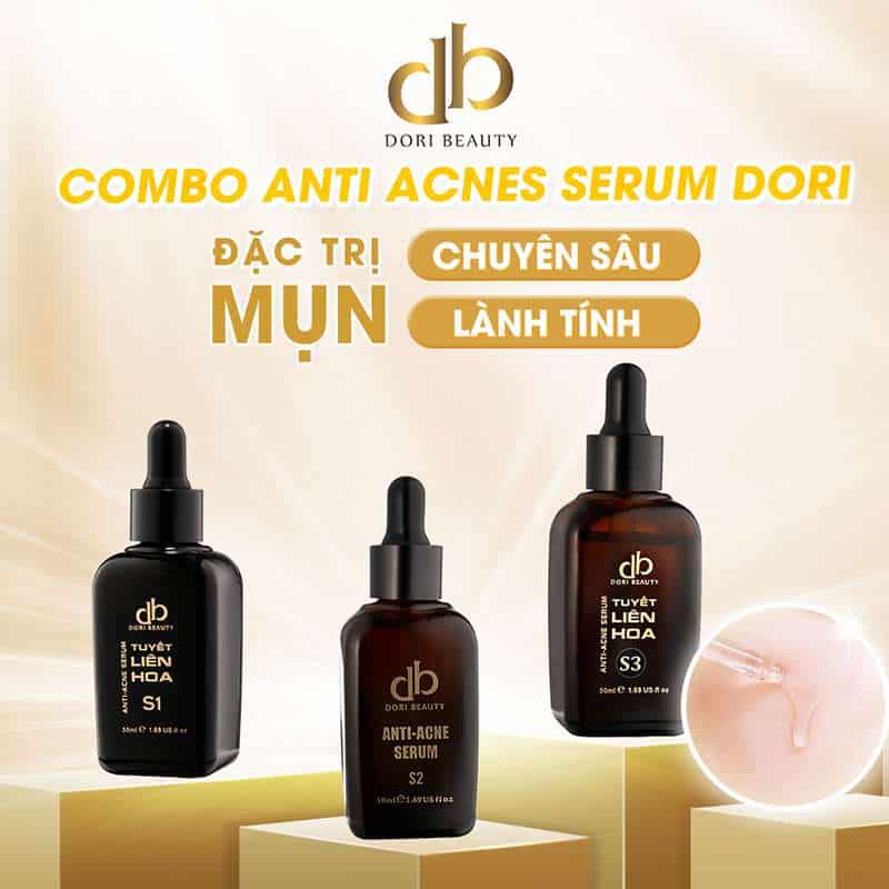 Combo Anti Acnes Serum DORI: Dũng Sĩ Giệt Mụn