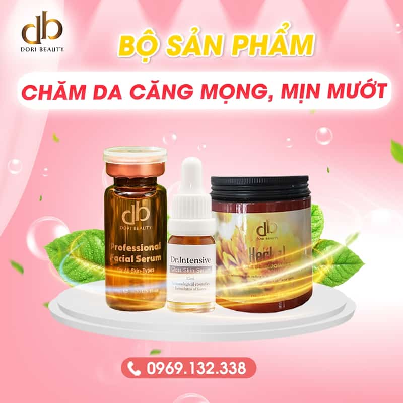 Dưỡng da căng mọng, mịn mướt.