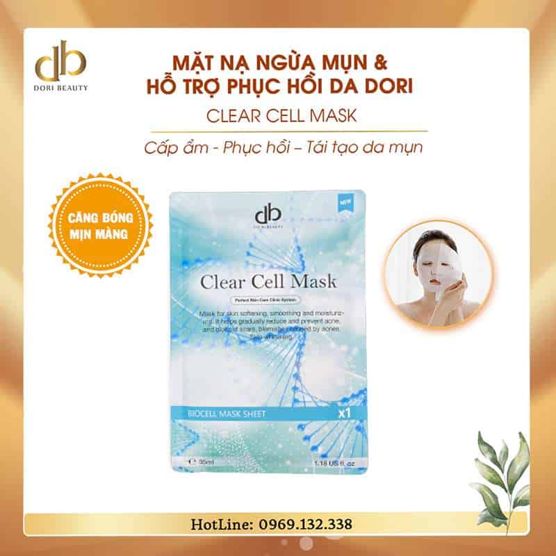 Mặt nạ ngừa mụn và phục hồi da DORI