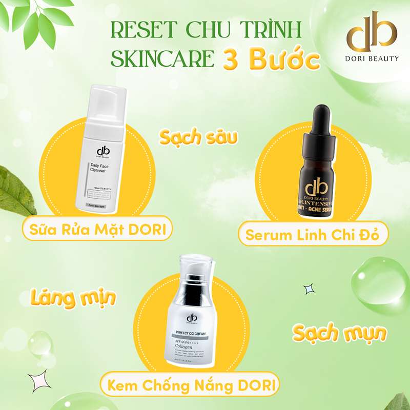 Reset Chu Trình Skincare 3 Bước Và Cái Kết... Da Sạch Mụn, Láng Mịn.