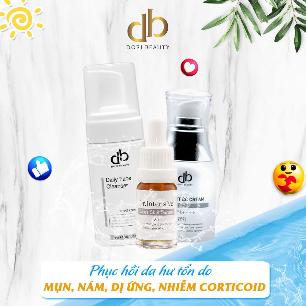 Da bạn hư tổn do mụn, nám, dị ứng, nhiễm corticoid