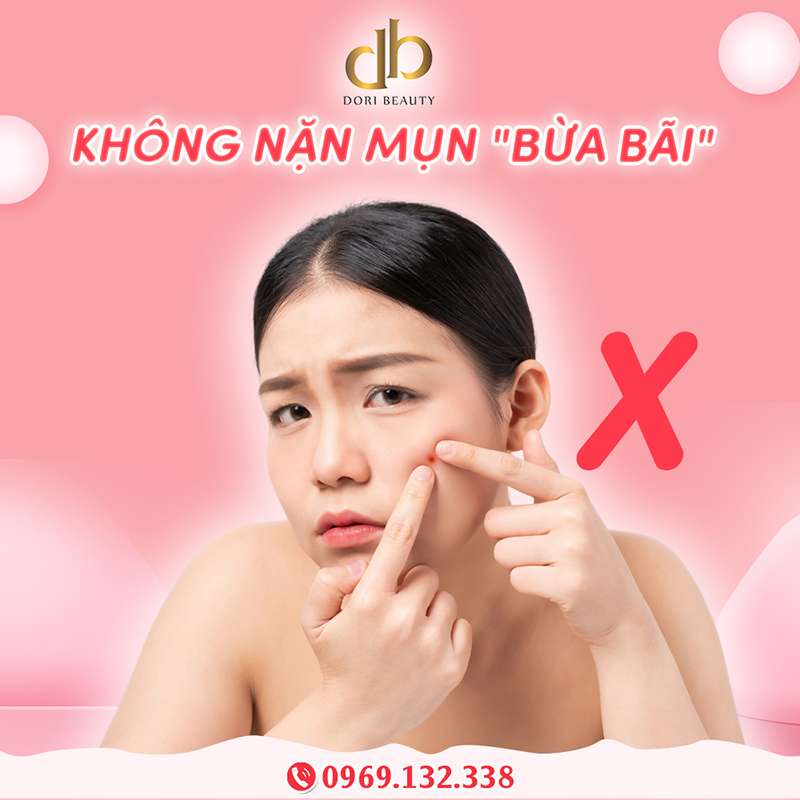 Không nặn mụn "bừa bãi"