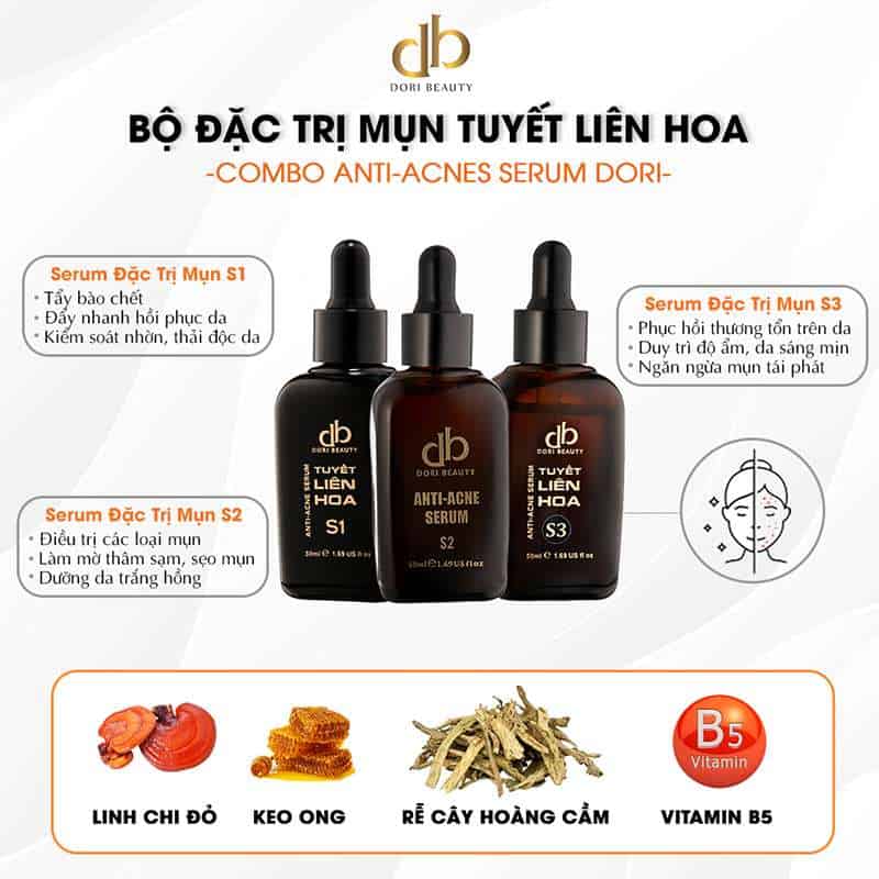 Bộ Đặt Trị Mụn Tuyết Liên Hoa.